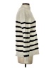 Bailey 44 100% Polyester Stripes Ivory Turtleneck Sweater Size S - photo 4