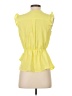Meraki 100% Polyester Yellow Sleeveless Blouse Size S - photo 2