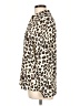 Primark 100% Polyester Animal Print Ivory Long Sleeve Blouse Size 10 - photo 5
