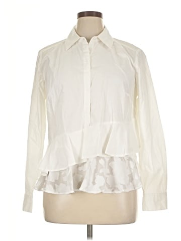 Lane Bryant Long Sleeve Polo (view 1)