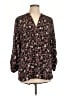 Jolt 100% Polyester Floral Black 3/4 Sleeve Blouse Size L - photo 1