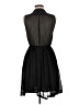 H&M 100% Polyester Solid Black Casual Dress Size 8 - photo 2