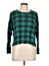 Gap Body Checkered-gingham Green Pullover Sweater Size L - photo 1