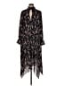 Ganni 100% Polyester Black Casual Dress Size EU 40 / US 10 - photo 1