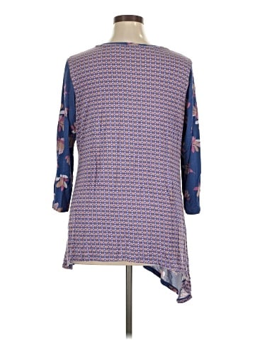 LOGO by Lori Goldstein 3/4 Sleeve Blouse (view 2)