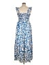 Unbranded Print Blue Casual Dress Size XL - photo 2