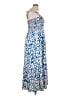 Unbranded Print Blue Casual Dress Size XL - photo 4