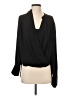 BCBGMAXAZRIA 100% Polyester Black Long Sleeve Blouse Size S - photo 1