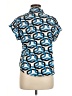 Adrienne Vittadini Blue Short Sleeve Blouse Size M - photo 2