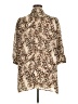 Daniel Rainn Animal Print Brown 3/4 Sleeve Blouse Size 1X - photo 2