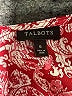 Talbots 100% Polyester Red Sleeveless Blouse Size 6 - photo 7