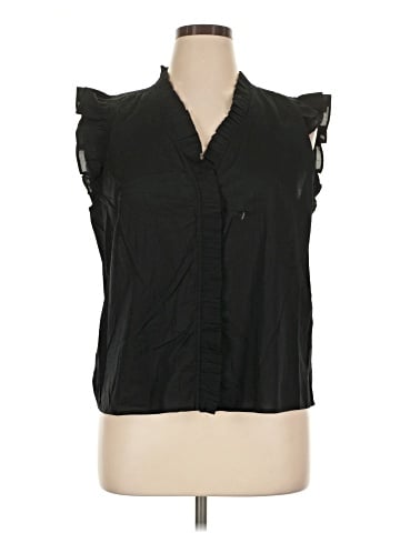 J.Crew Factory Store Sleeveless Button-Down Shirt (view 1)