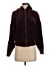 Express 100% Polyester Burgundy Zip Up Hoodie Size XS - photo 1