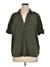 Max Studio 100% Polyester Green Short Sleeve Blouse Size XL - photo 1