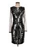 Kensie 100% Polyester Metallic Silver Cocktail Dress Size 2 - photo 1