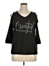 Unbranded Black 3/4 Sleeve Top Size XL - photo 1