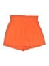 Skue 100% Polyester Solid Orange Shorts Size S - photo 1