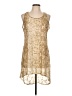 Solitaire 100% Polyester Gold Sleeveless Top Size 31 waist - photo 1