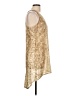 Solitaire 100% Polyester Gold Sleeveless Top Size 31 waist - photo 4