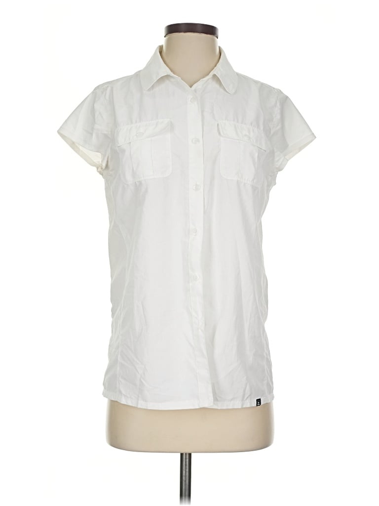 Pre-owned Eastern Mountain Sports Sleeveless Blouse In Ivory