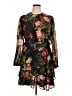City Chic 100% Polyester Floral Black Cocktail Dress Size 14 Plus (XS) - photo 1