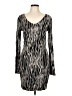 BCBGeneration Animal Print Silver Cocktail Dress Size L - photo 1
