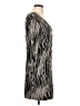 BCBGeneration Animal Print Silver Cocktail Dress Size L - photo 4