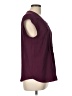 Daniel Rainn 100% Polyester Burgundy Short Sleeve Blouse Size L - photo 4