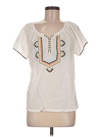 Lucky Brand Short Sleeve Blouse (view 1)