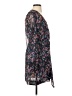 Aqua 100% Polyester Print Blue Casual Dress Size S - photo 4
