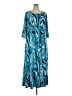 Ashley Stewart Paisley Blue Casual Dress Size 22 Plus - photo 1