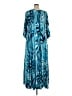 Ashley Stewart Paisley Blue Casual Dress Size 22 Plus - photo 2