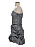 Cache Metallic Silver Cocktail Dress Size 2 - photo 5