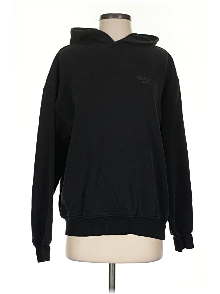 Pre-owned White Fox Pullover Hoodie In Black