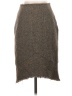 Wanko Chevron-herringbone Brown Wool Skirt Size S - photo 1