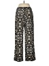 JM Collection Print Black Casual Pants Size M (petite) - photo 2