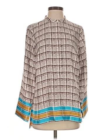 J.Crew Collection 3/4 Sleeve Silk Top (view 1)