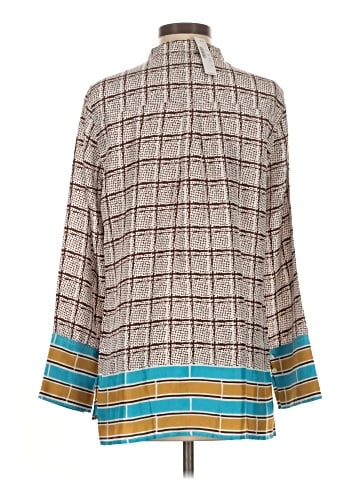 J.Crew Collection 3/4 Sleeve Silk Top (view 2)