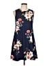BCX Floral Blue Casual Dress Size L - photo 1