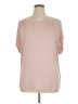 Dex Pink Short Sleeve Top Size 0X - photo 1