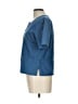 Talbots 100% Cotton Blue Short Sleeve Blouse Size 12 - photo 5