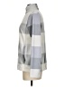 Lands' End 100% Polyester Checkered-gingham Gray Turtleneck Sweater Size XS - photo 5