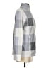 Lands' End 100% Polyester Checkered-gingham Gray Turtleneck Sweater Size XS - photo 4