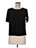 Lavish Black Short Sleeve Blouse Size M - photo 1