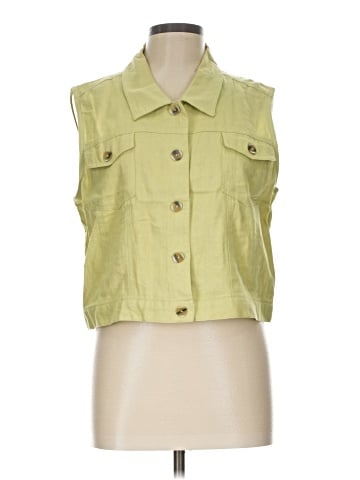 Sigrid Olsen Sleeveless Button-Down Shirt (view 1)