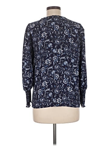 Aqua Long Sleeve Blouse (view 2)