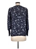 Aqua 100% Polyester Blue Long Sleeve Blouse Size M - photo 2