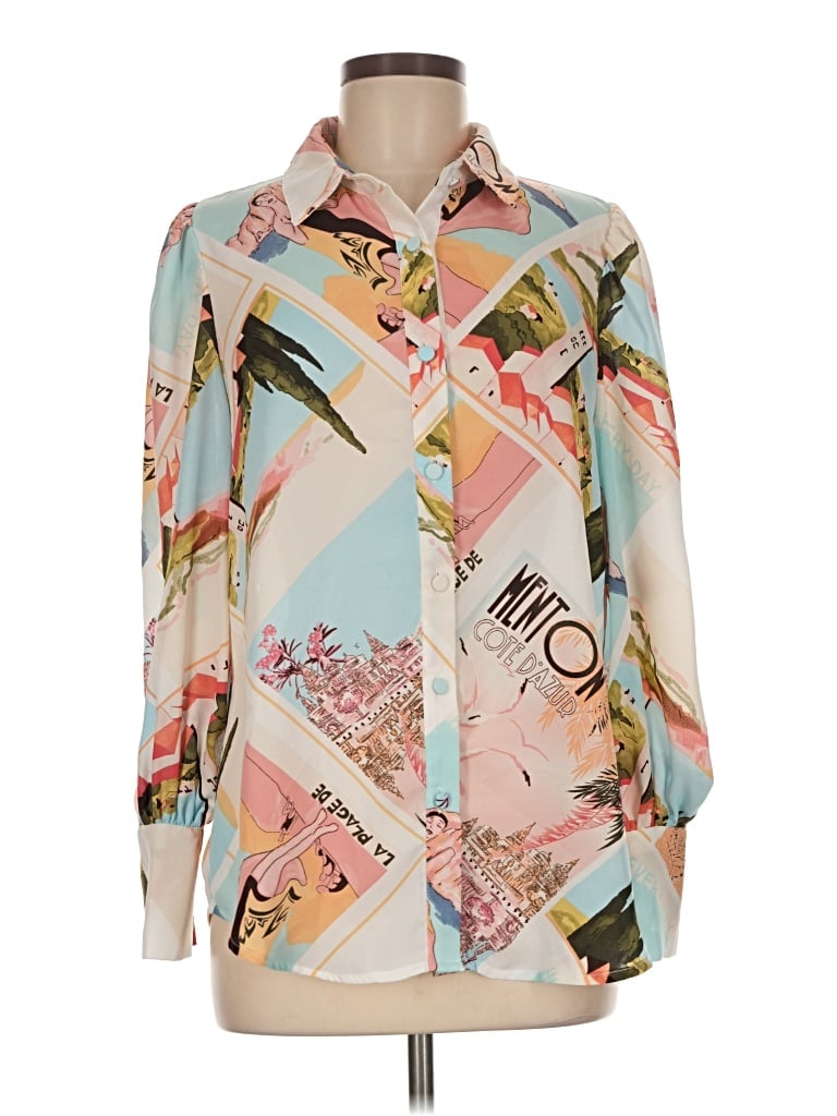 Pre-owned Btfbm Long Sleeve Blouse In Ivory