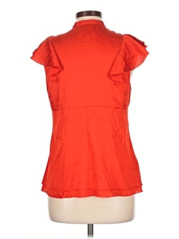 Bebe Short Sleeve Silk Top (view 2)