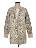 Evolution by Cyrus Animal Print Tan Cardigan Size M - photo 1
